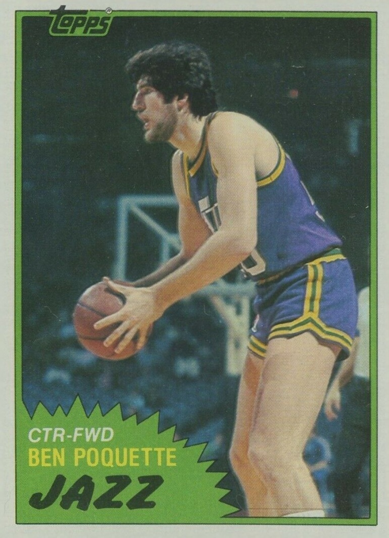 1981 Topps Ben Poquette #105 Basketball Card