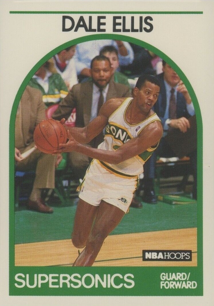 1989 Hoops Dale Ellis #10 Basketball Card