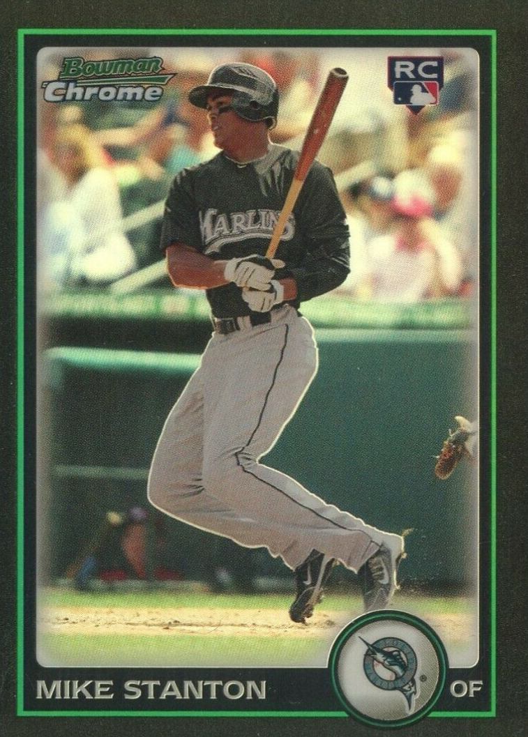2010 Bowman Chrome Mike Stanton #198 Baseball Card