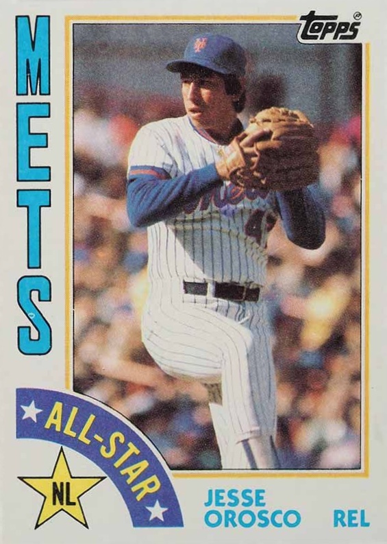 1984 Topps Jesse Orosco (All-Star) #396 Baseball Card