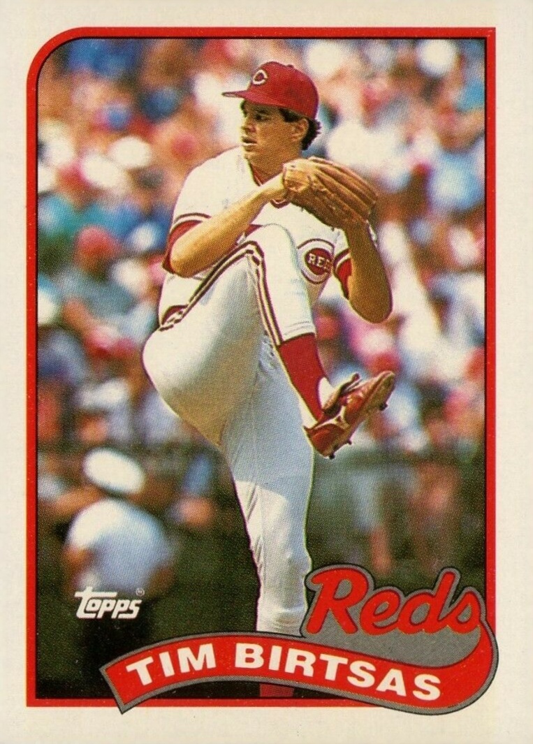 1989 Topps Tim Birtsas #103 Baseball Card