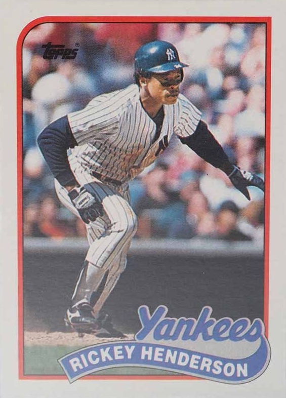 1989 Topps Rickey Henderson #380 Baseball Card