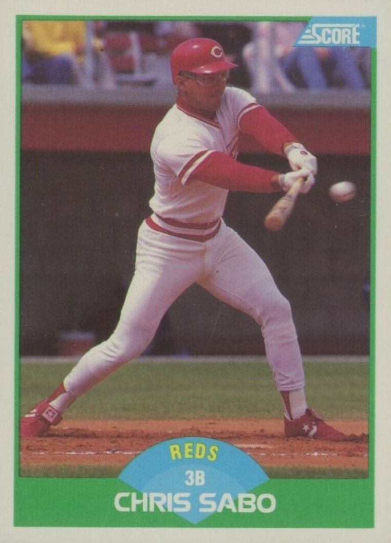 1989 Score Chris Sabo #104 Baseball Card