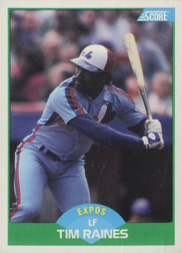 1989 Score Tim Raines #40 Baseball Card