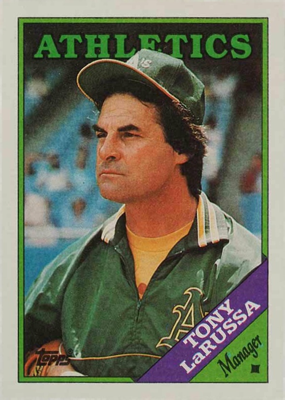 1988 Topps Tony LaRussa #344 Baseball Card