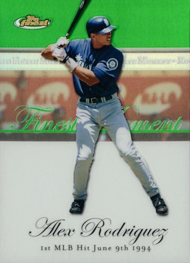 2007 Finest Rookie Finest Moments Alex Rodriguez #RFMAR Baseball Card