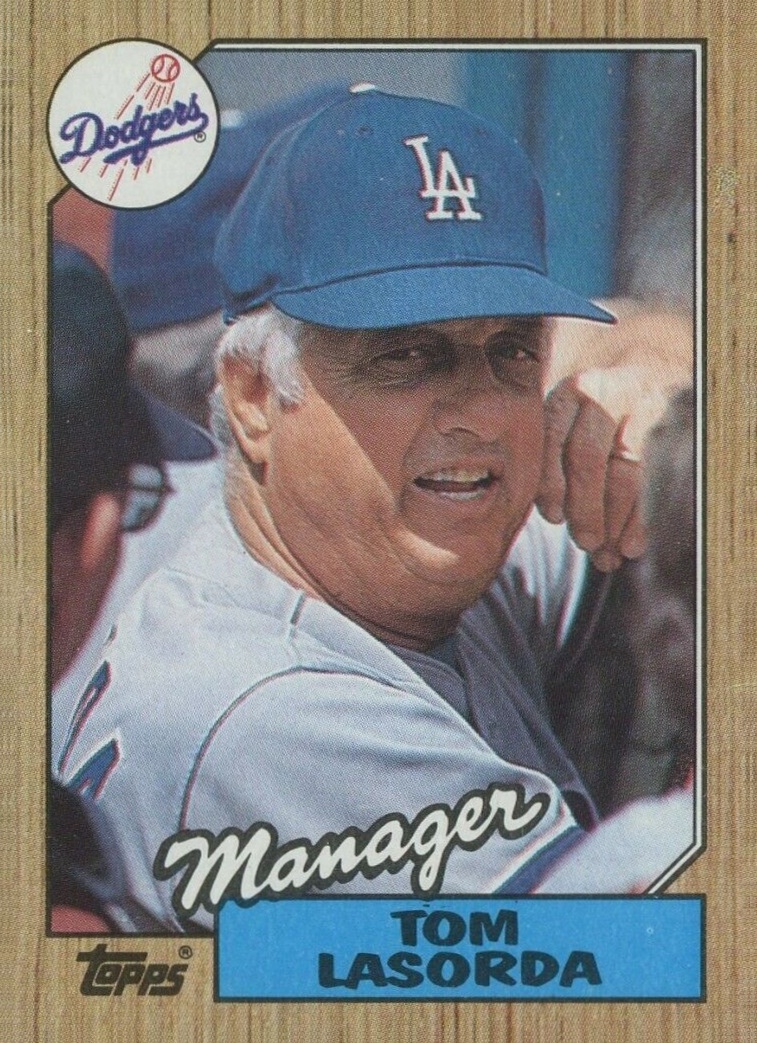 1987 Topps Tom Lasorda #493 Baseball Card