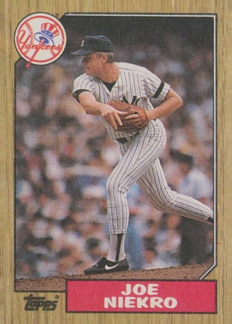 1987 Topps Joe Niekro #344 Baseball Card