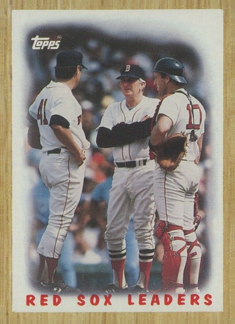 1987 Topps Red Sox Leaders #306 Baseball Card