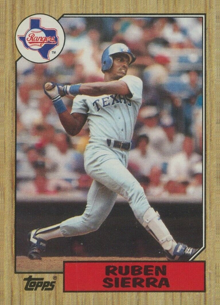 1987 Topps Ruben Sierra #261 Baseball Card