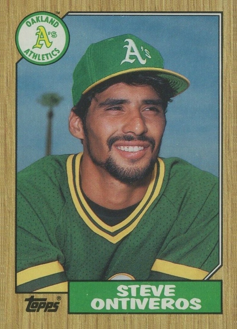 1987 Topps Steve Ontiveros #161 Baseball Card