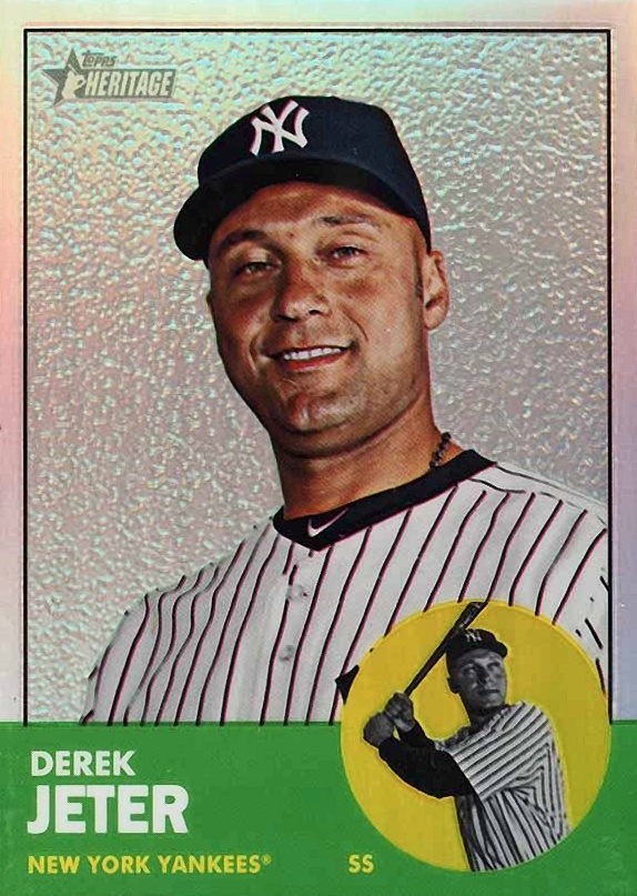 2012 Topps Heritage Chrome Derek Jeter #HP33 Baseball Card