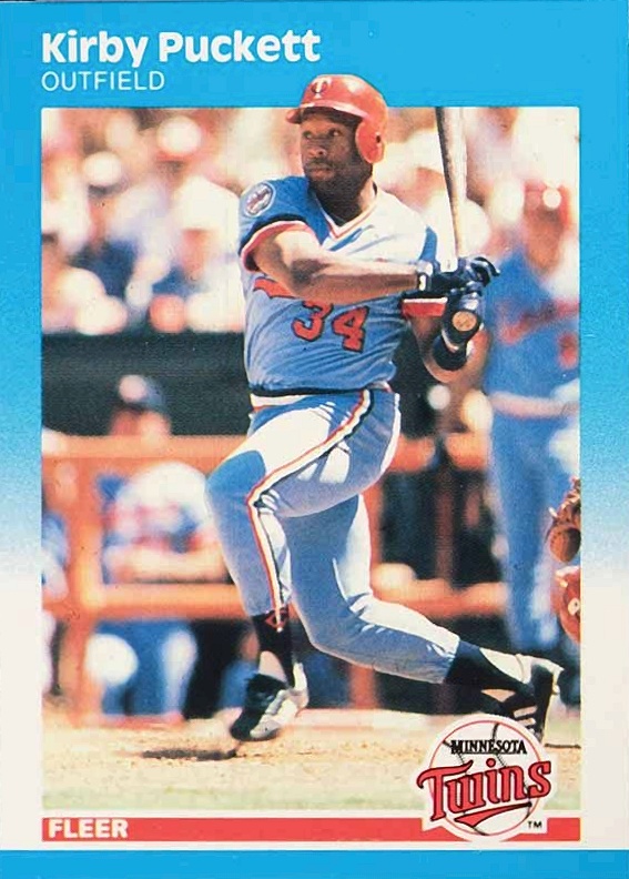 1987 Fleer Glossy Kirby Puckett #549 Baseball Card