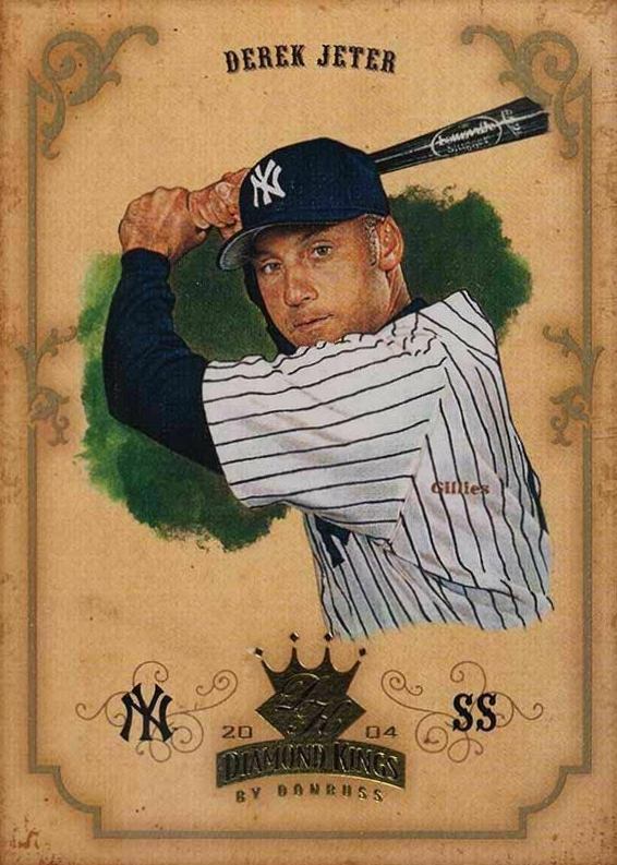 2004 Donruss Diamond Kings Derek Jeter #34 Baseball Card