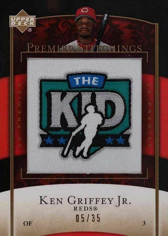 2007 Upper Deck Premier Stitchings Ken Griffey Jr. #PS-22 Baseball Card