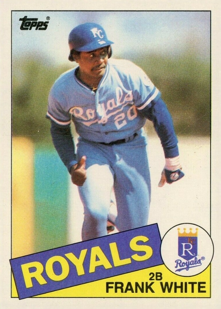 1985 Topps Frank White #743 Baseball Card