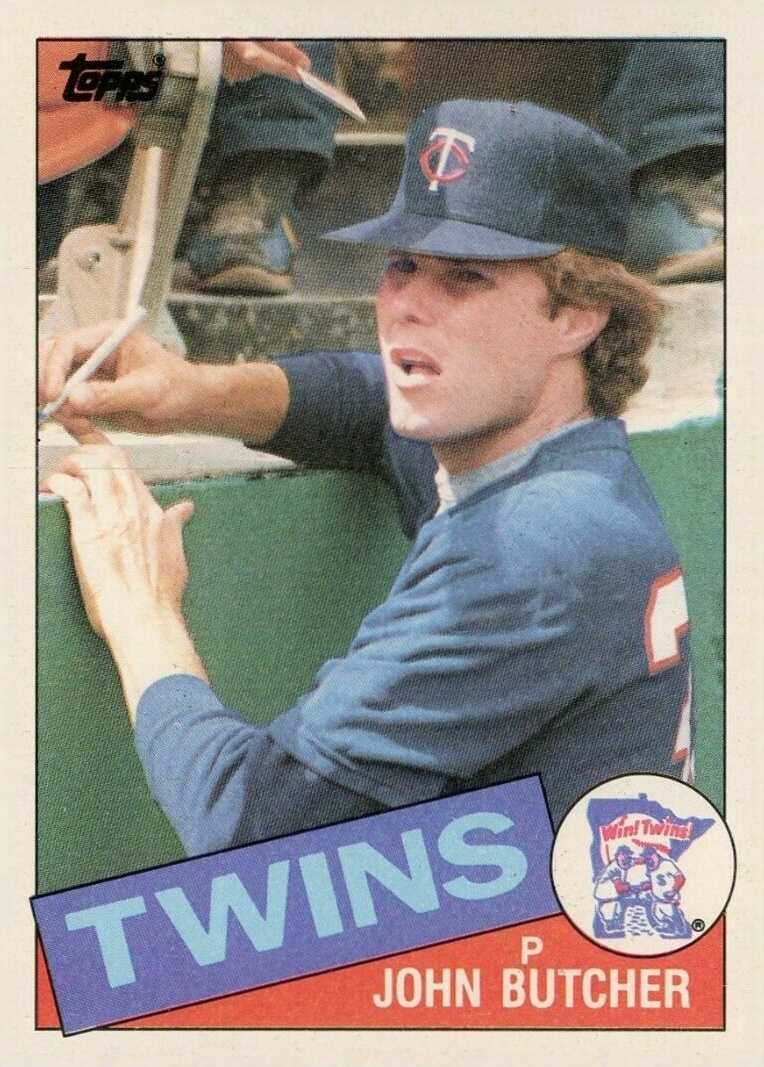 1985 Topps John Butcher #741 Baseball Card