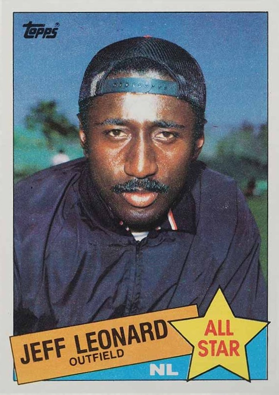 1985 Topps Jeff Leonard #718 Baseball Card
