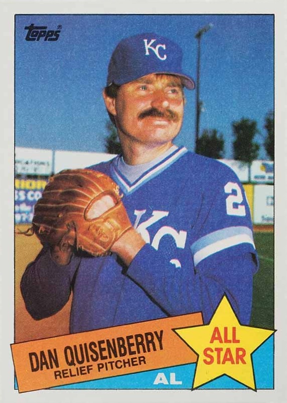 1985 Topps Dan Quisenberry #711 Baseball Card