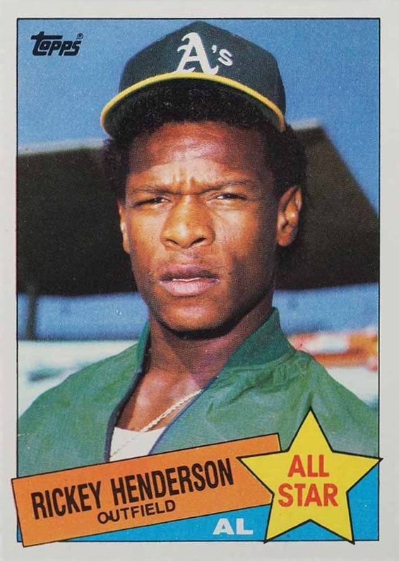 1985 Topps Rickey Henderson #706 Baseball Card