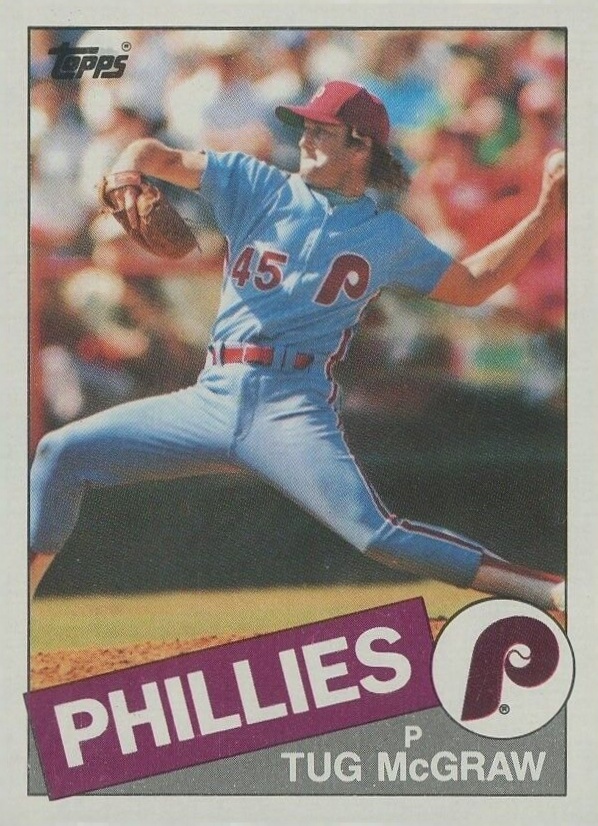 1985 Topps Tug McGraw #157 Baseball Card