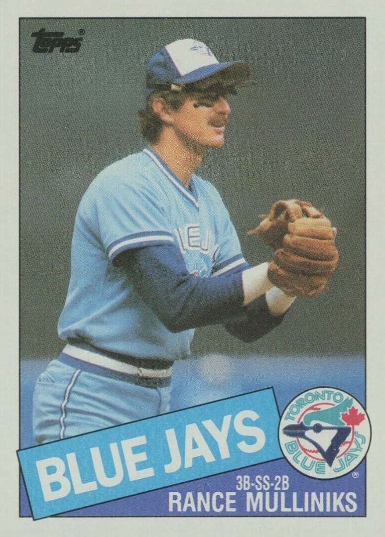 1985 Topps Rance Mulliniks #336 Baseball Card