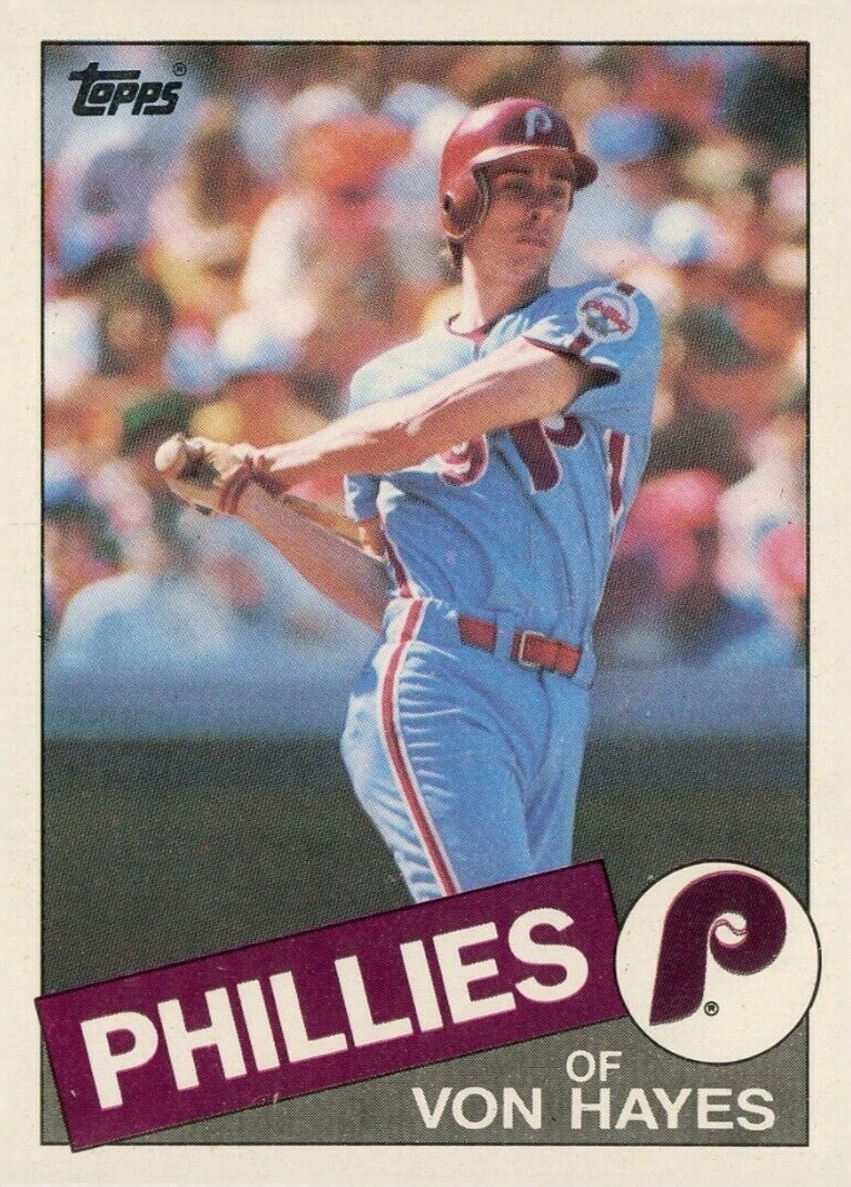 1985 Topps Von Hayes #68 Baseball Card