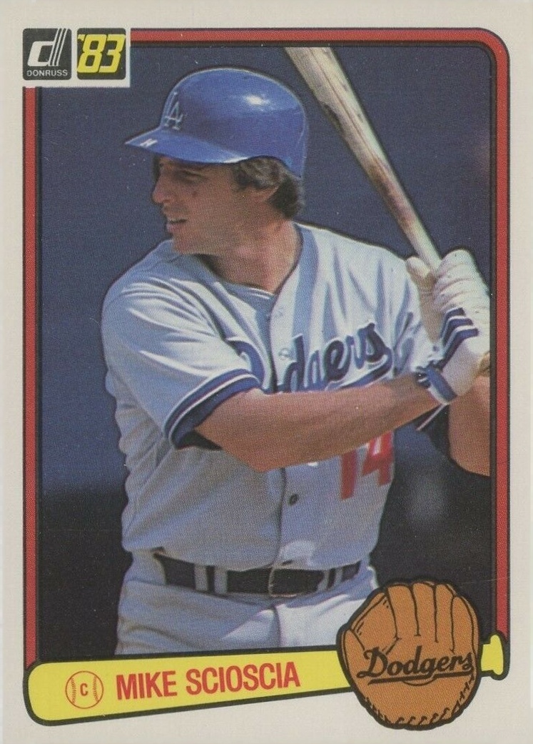 1983 Donruss Mike Scioscia #75 Baseball Card