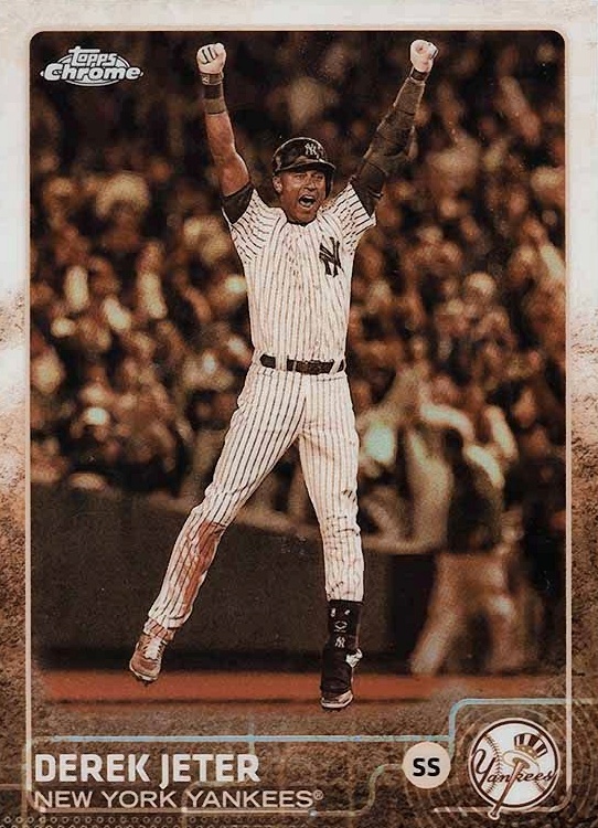 2015 Topps Chrome Derek Jeter #1 Baseball Card