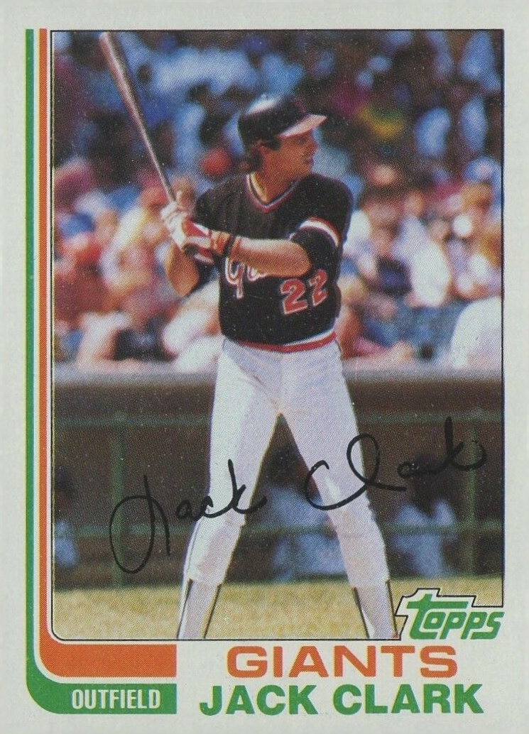 1982 Topps Jack Clark #460 Baseball Card