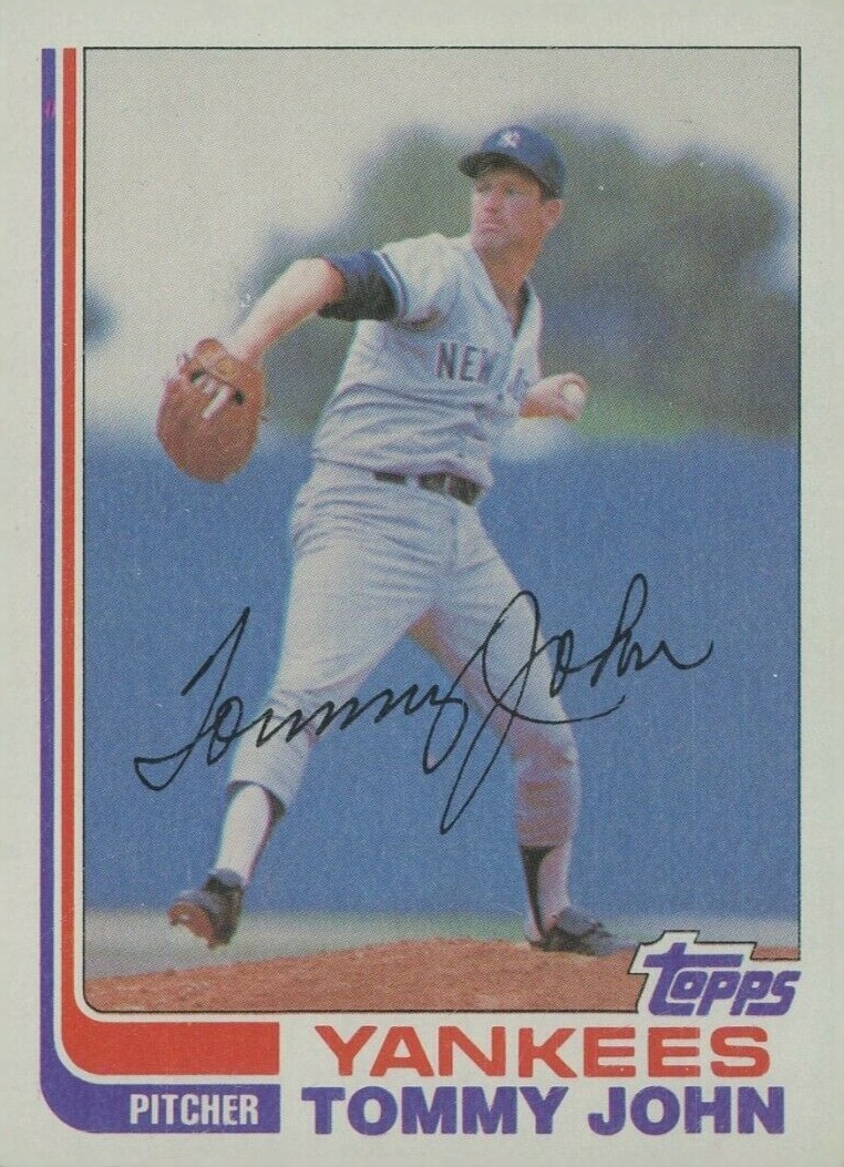 1982 Topps Tommy John #75 Baseball Card