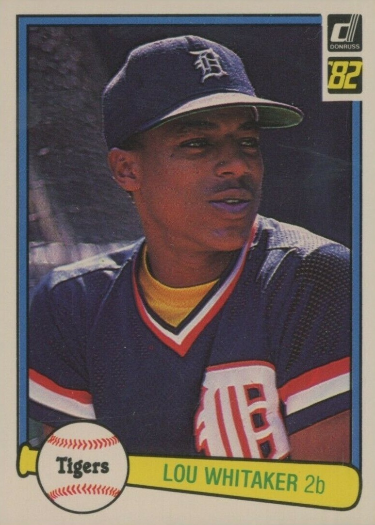 1982 Donruss Lou Whitaker #454 Baseball Card