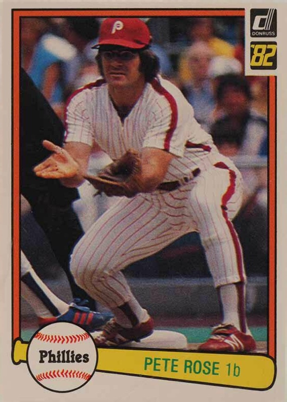 1982 Donruss Pete Rose #168 Baseball Card