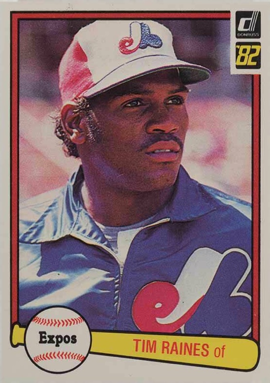 1982 Donruss Tim Raines #214 Baseball Card