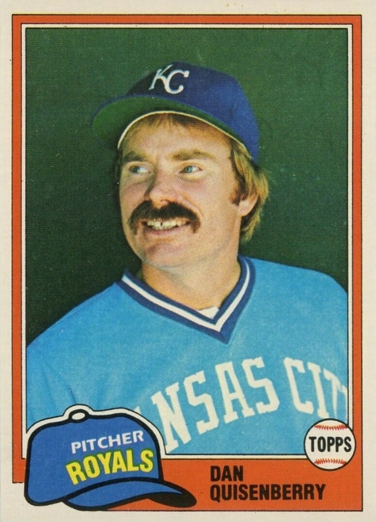 1981 Topps Dan Quisenberry #493 Baseball Card