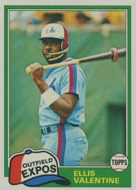 1981 Topps Ellis Valentine #445 Baseball Card