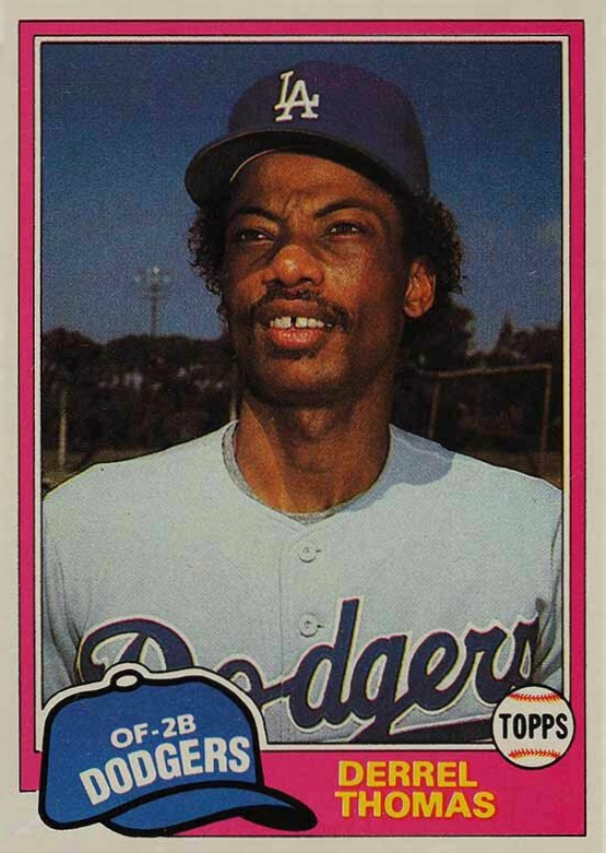 1981 Topps Derrel Thomas #211 Baseball Card