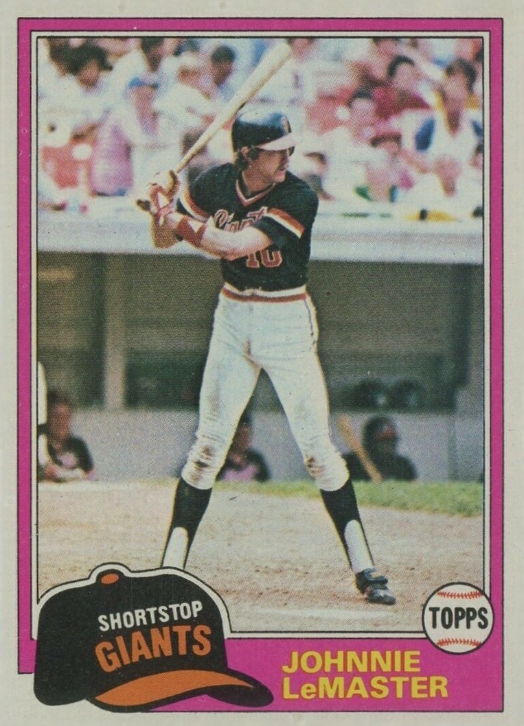 1981 Topps Johnnie LeMaster #84 Baseball Card