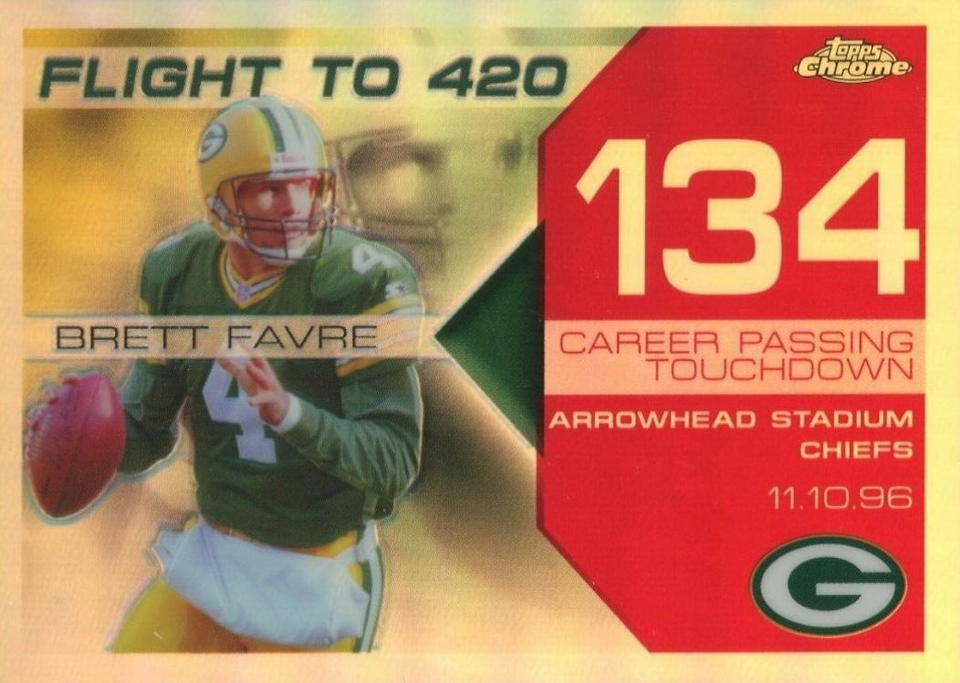 2007 Topps Chrome Brett Favre Collection Brett Favre #BF134 Football Card