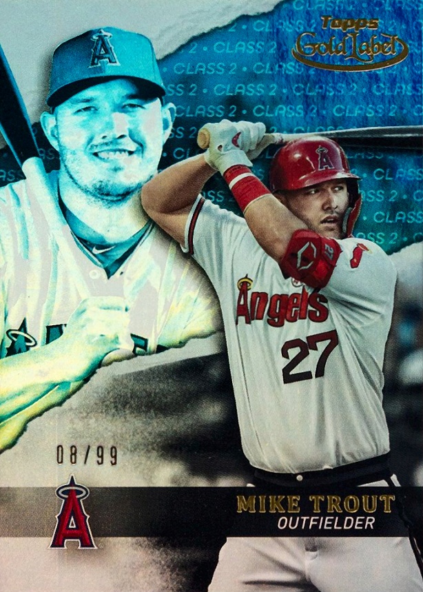 2020 Topps Gold Label  Mike Trout #1 Baseball Card