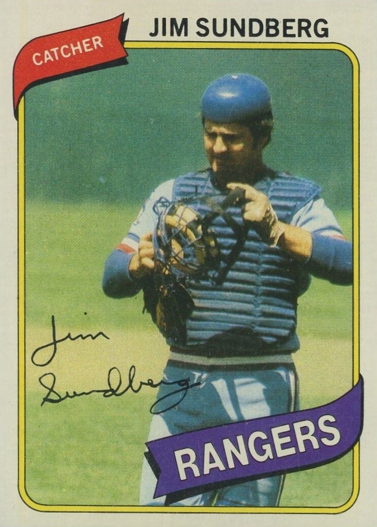 1980 Topps Jim Sundberg #530 Baseball Card