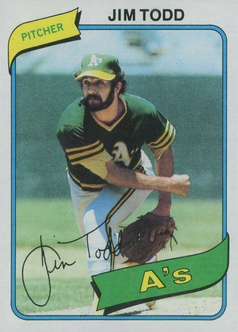 1980 Topps Jim Todd #629 Baseball Card