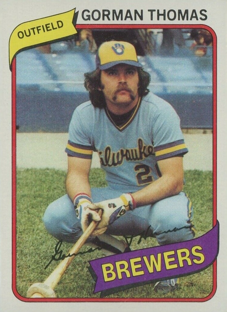 1980 Topps Gorman Thomas #623 Baseball Card