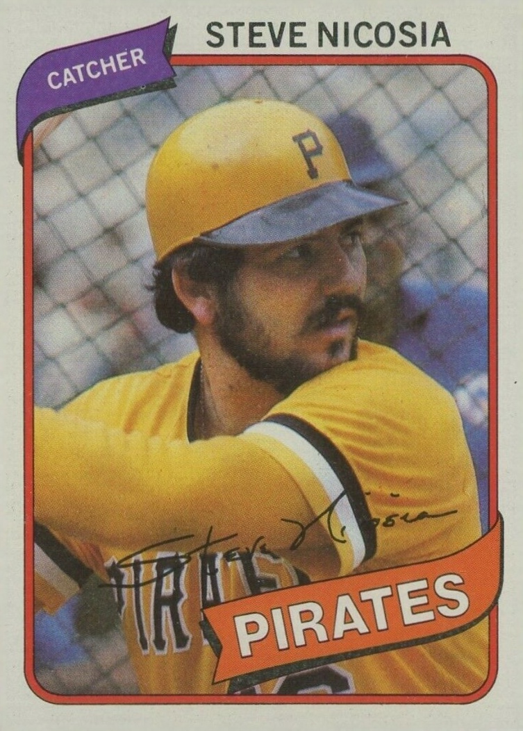 1980 Topps Steve Nicosia #519 Baseball Card