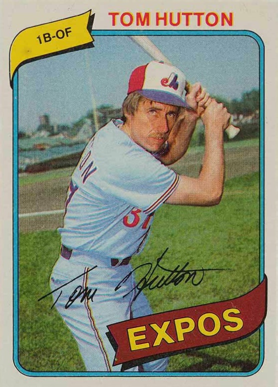 1980 Topps Tom Hutton #427 Baseball Card