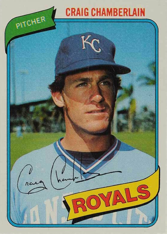 1980 Topps Craig Chamberlain #417 Baseball Card