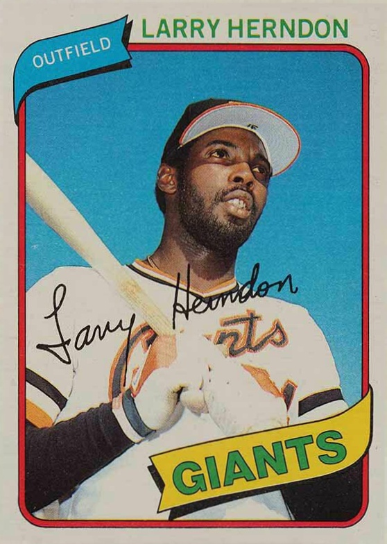 1980 Topps Larry Herndon #257 Baseball Card