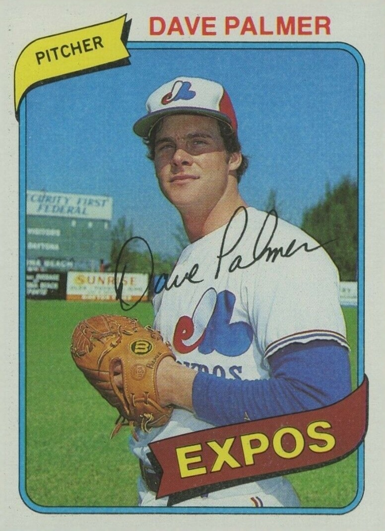 1980 Topps Dave Palmer #42 Baseball Card