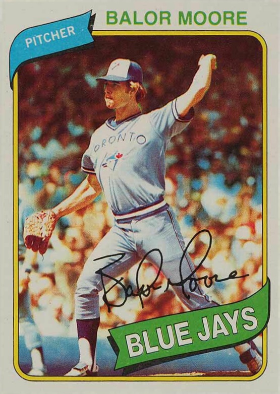 1980 Topps Balor Moore #19 Baseball Card