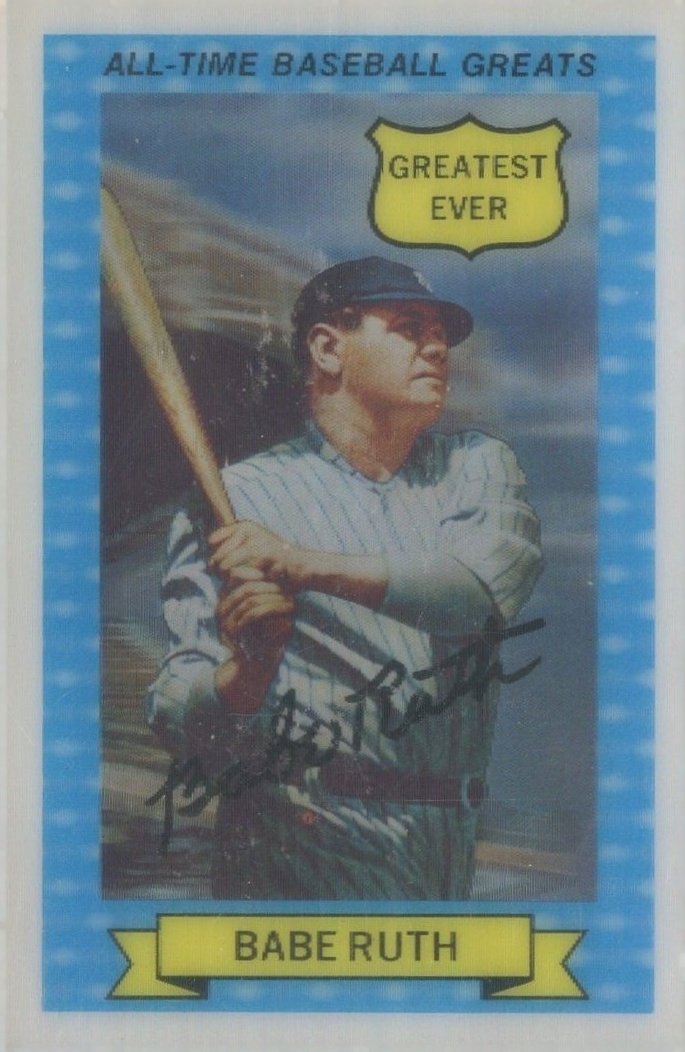 1970 Rold Gold Pretzels Babe Ruth "Greatest Ever" #6 Baseball Card